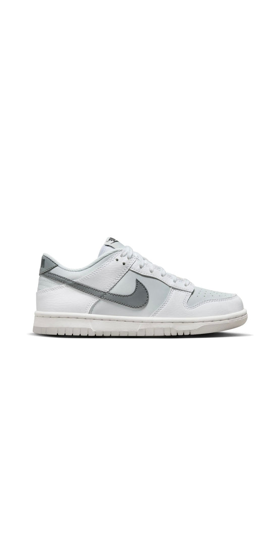 NIKE DUNK LOW REFLECTIVE SWOOSH WHITE GS